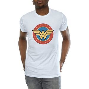 Wonder Woman Mens Logo Cotton T-Shirt / White